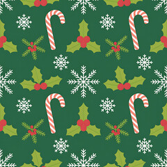 Classic Christmas Seamless Patterns