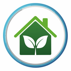 Eco-Friendly Home Icon: A Symbol of Sustainable Living and Green Architecture