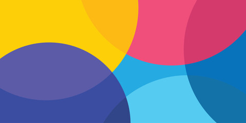 Background geometric circle overlay shapes. Colorful texture pattern