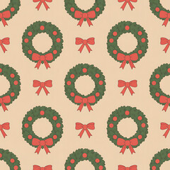 Classic Christmas Seamless Patterns