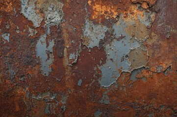 Fototapeta premium Corroded iron surface with aged and oxidized appearance