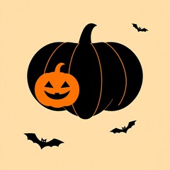 Abstract geometric Halloween design