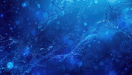 Futuristic blue network background
