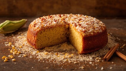 A classic corn cake from Brazil