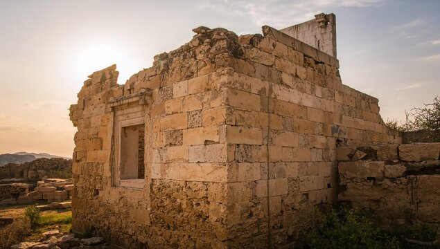 Ruined Fortress on a Mediterranean Isle