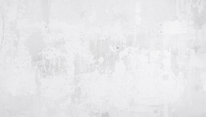 Fototapeta premium Retro style wall with rough white cement or stone texture as a vintage background pattern. Conceptual banner featuring grunge construction material.