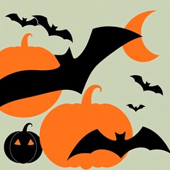 Abstract geometric Halloween design