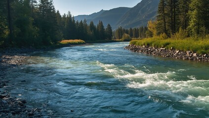 Stunning Scene of Moving Water