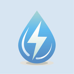 Innovative Water Energy Icon Depicting Hydropower and Sustainable Resource Concepts