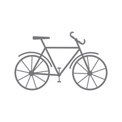 Minimalist Bicycle Icon for Cycling and Transportation