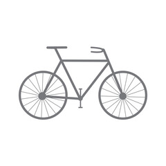 Minimalist Bicycle Icon for Cycling and Transportation