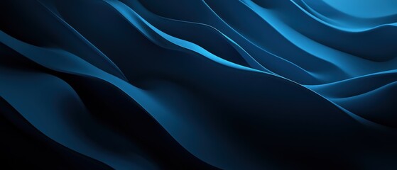 Obraz premium Deep blue abstract curves dynamic seamless flowing background texture