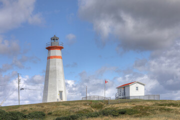 Cape Ray Lighthouse in Newfoundland, Canada