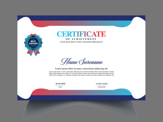 clean creative professional custom certificate design