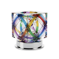 Ornate Gold Achievement Emblem Adorned with Colorful Enamel Laurel Leaves