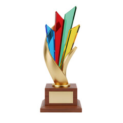 Vibrant Rainbow Faceted Gemstone Heart Illustrative Design