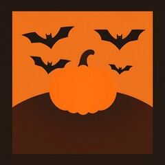 Abstract geometric Halloween design