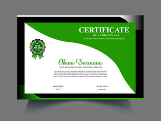 clean creative professional custom certificate design