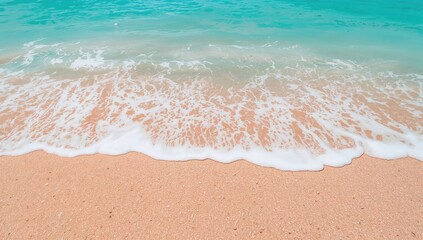 Abstract sandy beach texture with copy space for summer getaway and leisure themes, styled with a vintage tone filter.