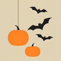 Abstract geometric Halloween design