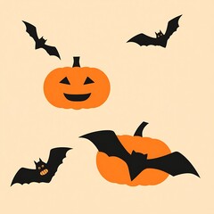 Abstract geometric Halloween design