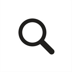 Discover hidden insights with this clean magnifying glass icon for apps and web design, ideal for search bars, data analysis, and detailed exploration