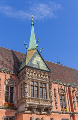 Breslau, Polen, Rynek – der Marktplatz mit altem Rathaus.