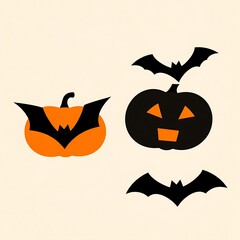 Abstract geometric Halloween design