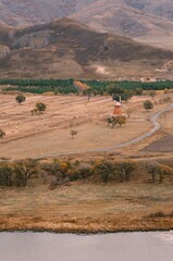 The amazing scenery of autumn on the vast grasslands of Inner Mongolia, China