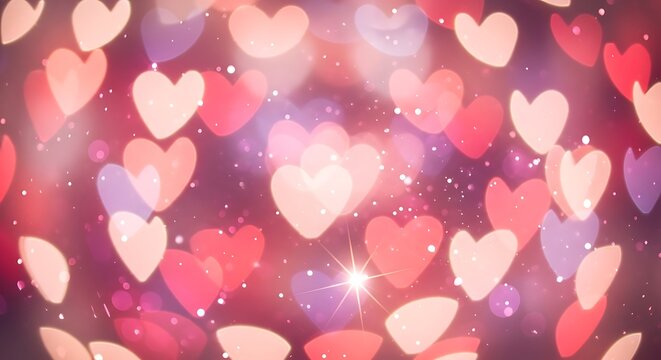 Heart Bokeh Lights - A Valentines Day Dream. - Powered by Adobe