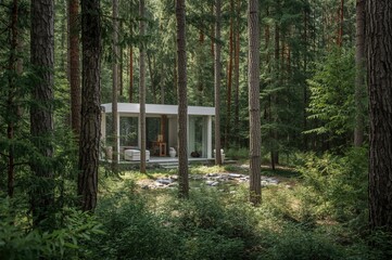 Evergreen forest essence backdrop, wellness, therapy, natural, fresh, relaxation, herbal, rejuvenation