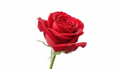 Detailed view of a beautiful crimson flower