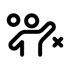 Strategy Icon, Creative Outline Design for Planning, Goal, and Business Success