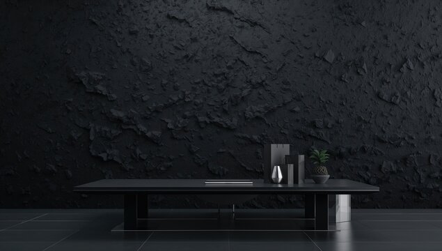 Dark backdrop setting for a major shopping event