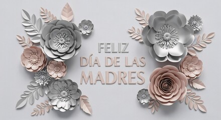 Beautiful Floral Greeting for Mother’s Day in Spanish Feliz Día de las Madres