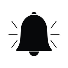 Notification bell icon set. Alarm symbol. Ringing bells reminder icon