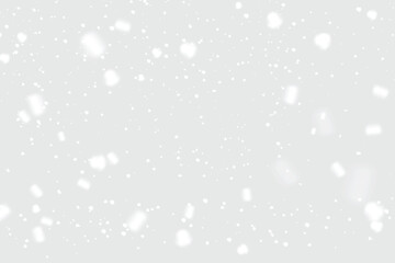 Heavy falling snow PNG overlay on black backdrop