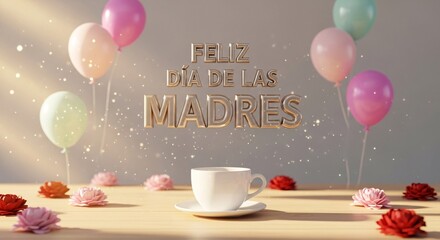 Beautiful Floral Greeting for Mother’s Day in Spanish Feliz Día de las Madres