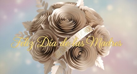 Beautiful Floral Greeting for Mother’s Day in Spanish Feliz Día de las Madres