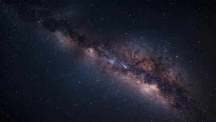 Fototapeta premium A full panorama of the Milky Way galaxy.