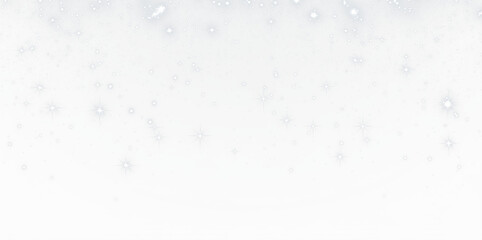 Soft white background with sparkling stars and gentle bokeh effect, creating a dreamy atmosphere ideal for festive designs or elegant presentations with copy space