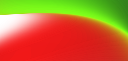 Abstract gradient of red and green pixels suggesting movement and energy isolated on transparent background