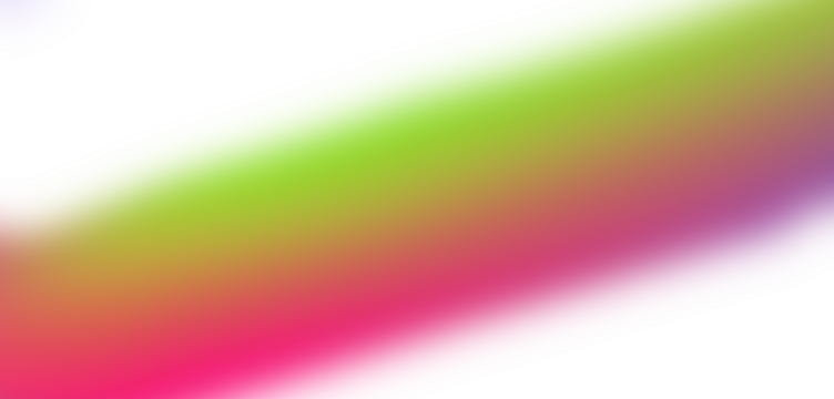 Diagonal gradient of vibrant pink yellow and green pixels across a dark canvas isolated on transparent background