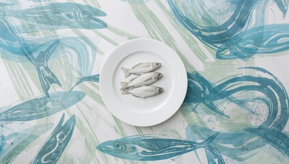 Abstract backdrop suitable for fish-related article imagery