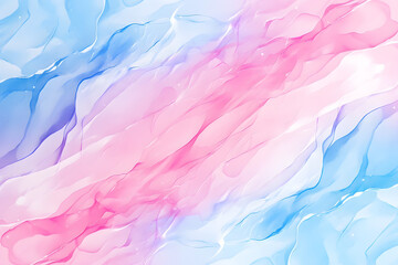 青とピンクの流れる抽象的な背景イラスト