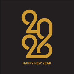 Fototapeta premium vector 2026 new year poster template