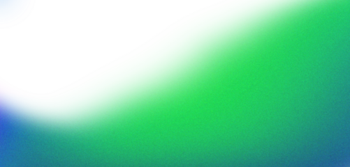 Abstract gradient swirl with vivid green blue and dark black hues isolated on transparent background