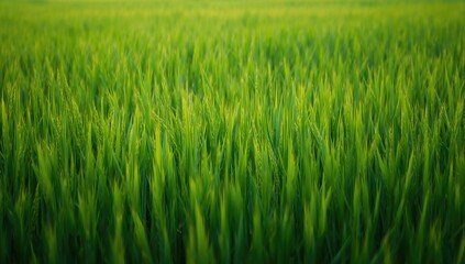 Obraz premium Lush verdant paddies