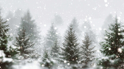snow covered fir tree