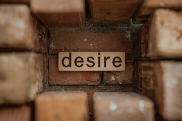 Wooden cubes displaying letters and a symbol